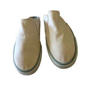 COACH Leather Ware P235 Brianne Vintage White Canvas Slip On Sneakers Sz 10B